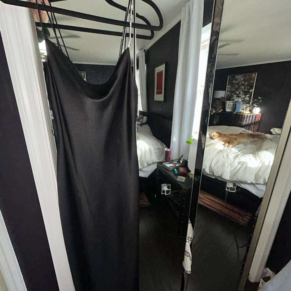 Elegant Black Slip Dress